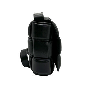 Bottega Veneta Padded Cassette Bag Shoulder Black Leather